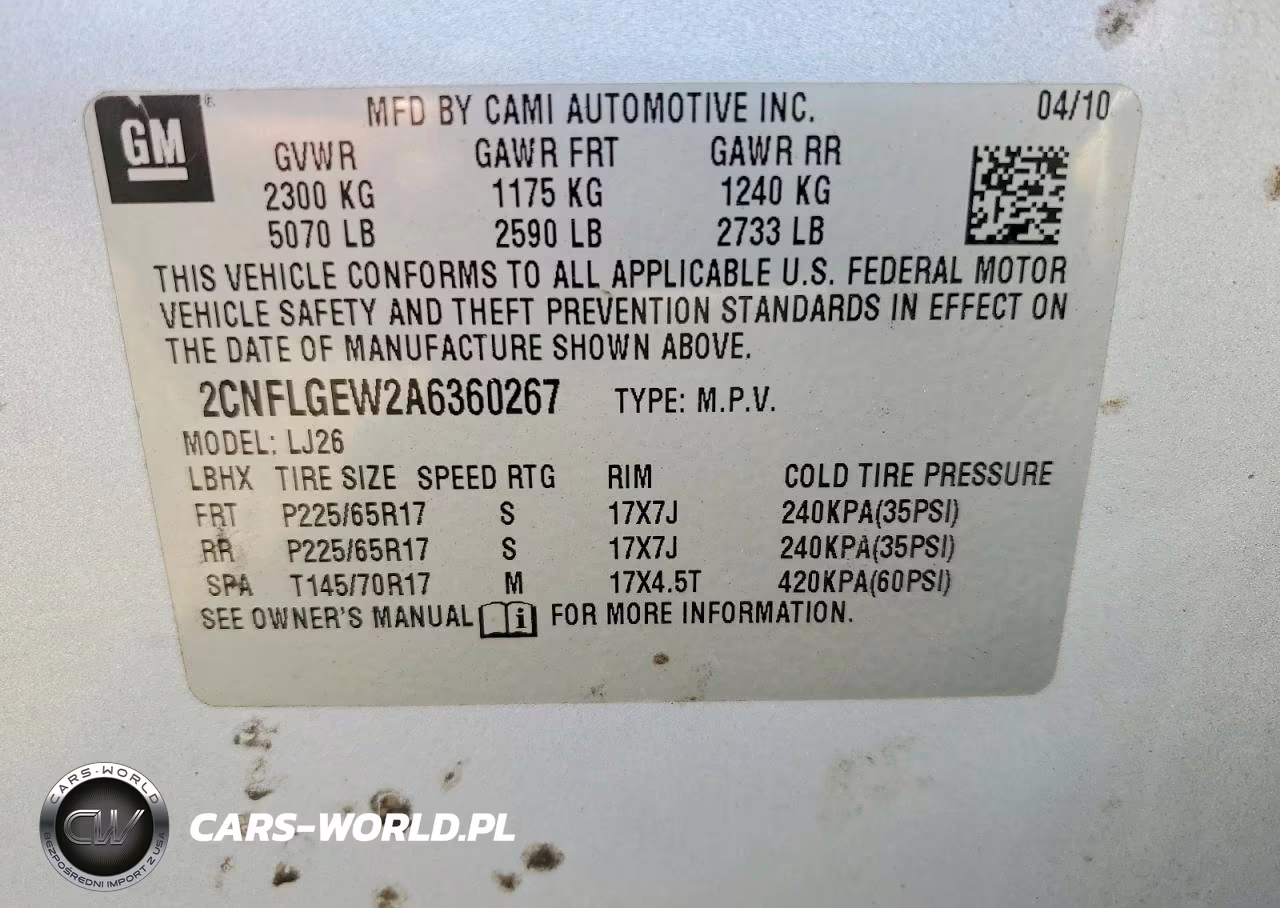 2010 Chevrolet Equinox Ltz VIN:2CNFLGEW2A6360267 - 14