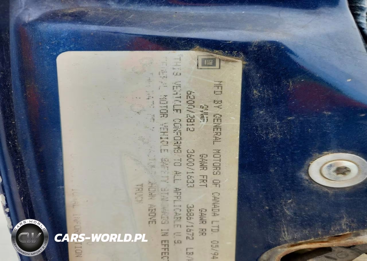 1994 Chevrolet 1500 VIN:2GCEC19K9R1256985 - 12
