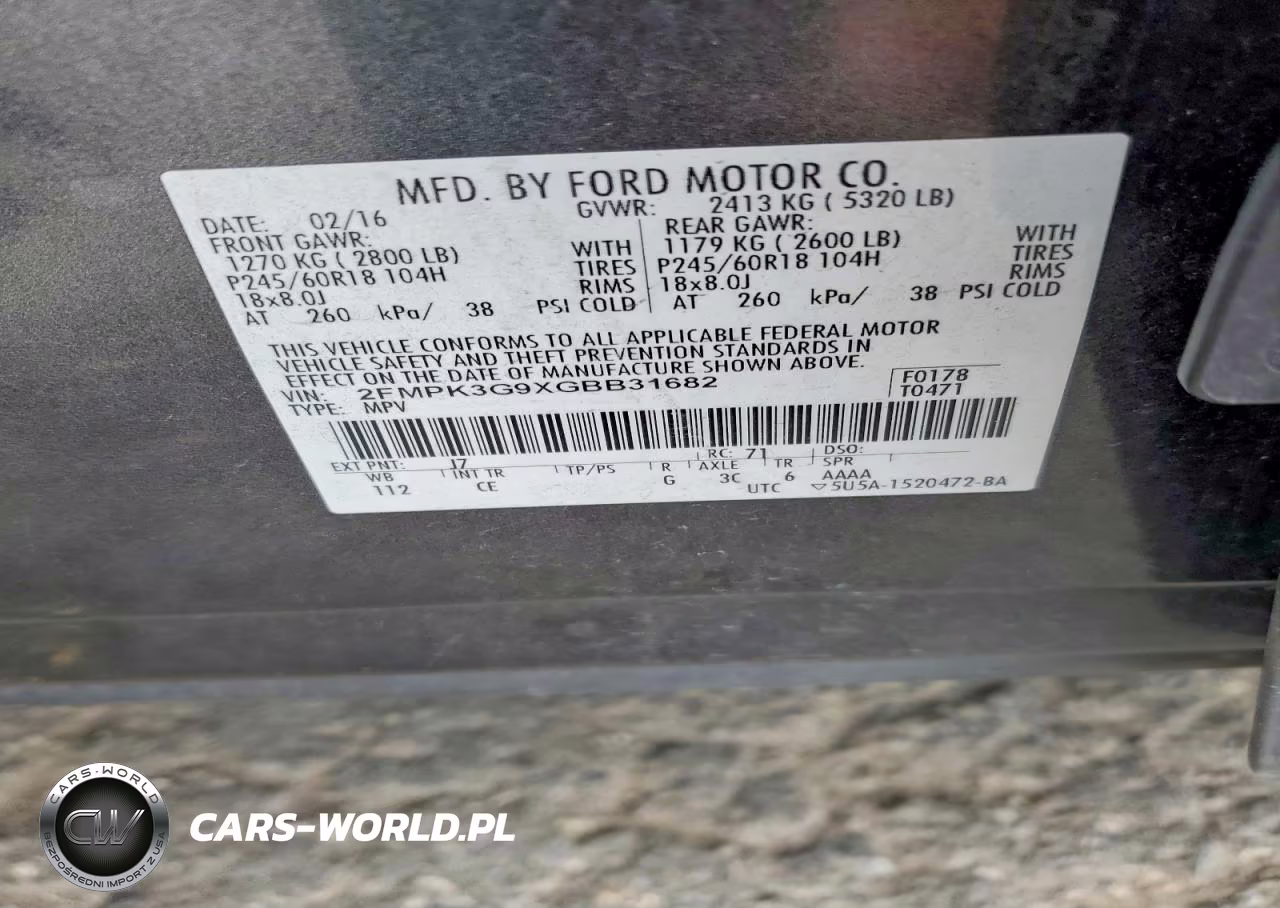2016 Ford Edge Se VIN:2FMPK3G9XGBB31682 - 13