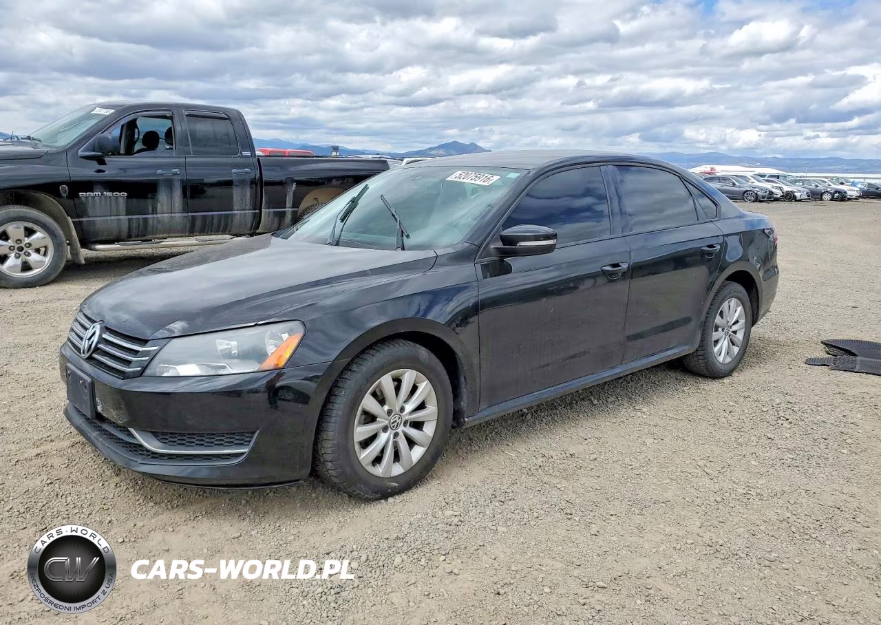 2013 Volkswagen Passat S VIN:1VWAH7A35DC013133 - 1