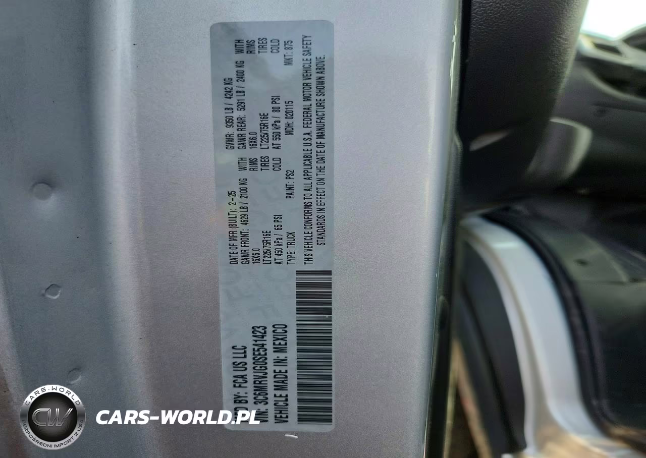 2025 Ram Promaster 3500 3500 High VIN:3C6MRVJG0SE541423 - 13