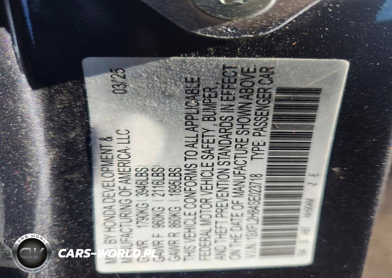 2025 Honda Civic Sport VIN:19XFL2H84SE023718 - 12