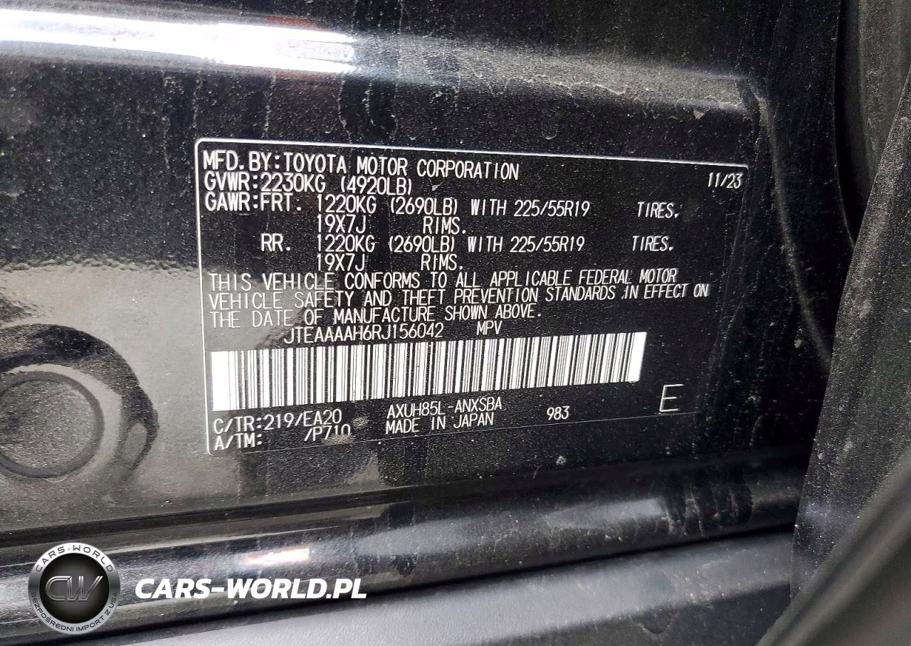 2024 Toyota Venza Limited VIN:JTEAAAAH6RJ156042 - 12