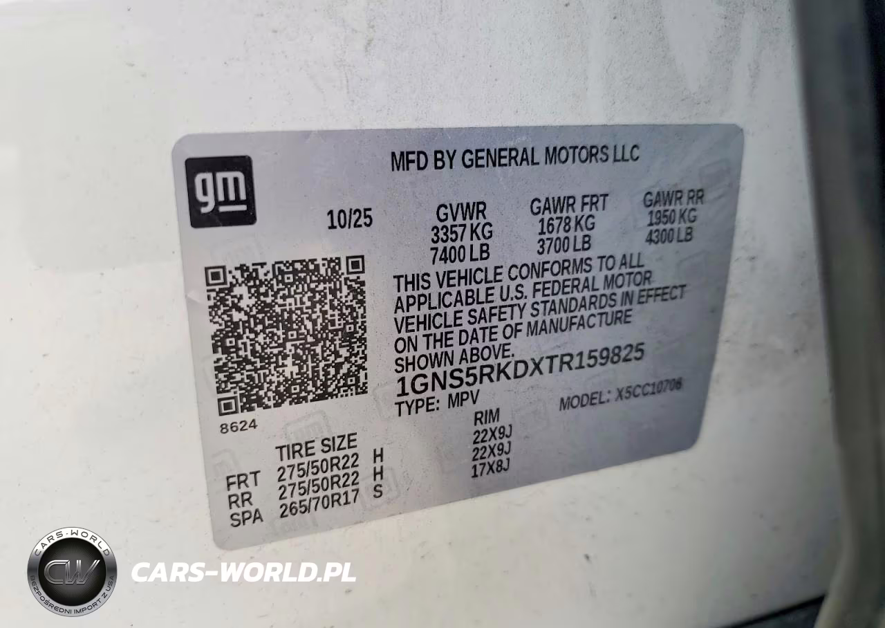 2026 Chevrolet Tahoe C1500 Rst VIN:1GNS5RKDXTR159825 - 13