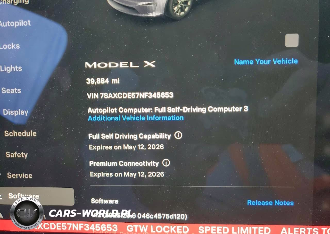 2022 Tesla Model X VIN:7SAXCDE57NF345653 - 9