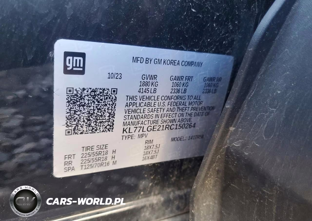 2024 Chevrolet Trax 1Rs VIN:KL77LGE21RC150264 - 13