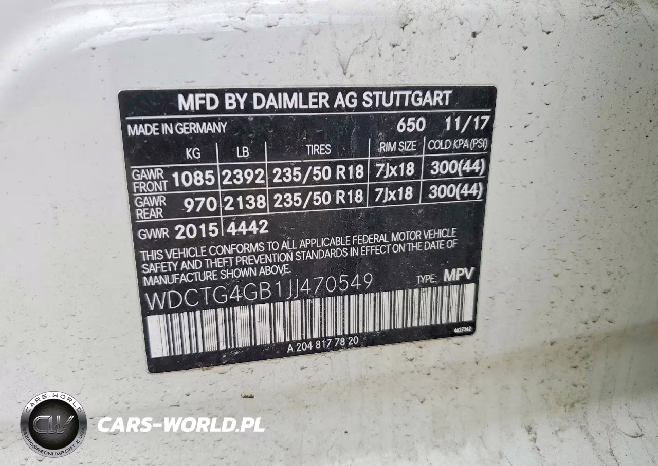 2018 Mercedes-Benz Gla 250 4Matic VIN:WDCTG4GB1JJ470549 - 13