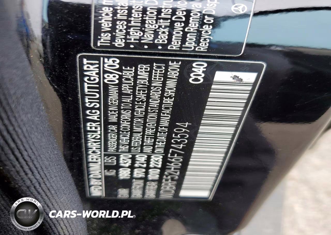 2006 Mercedes-Benz C 230 VIN:WDBRF52H66F743594 - 12
