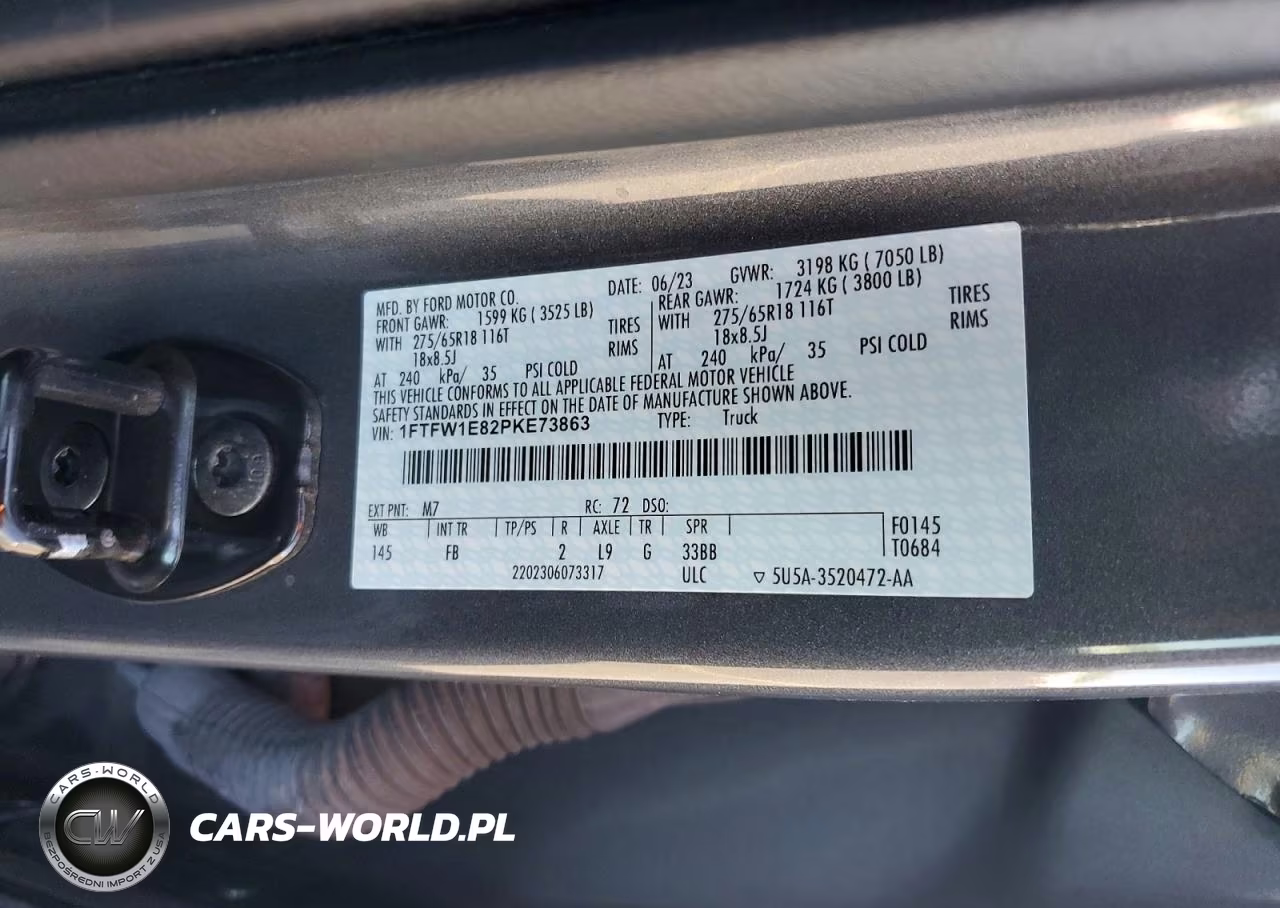 2023 Ford F150 Supercrew VIN:1FTFW1E82PKE73863 - 13