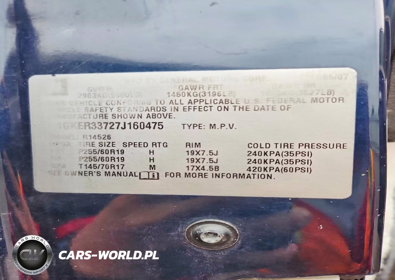 2007 GMC Acadia Slt-2 VIN:1GKER33727J160475 - 14