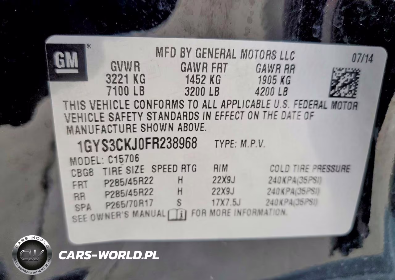2015 Cadillac Escalade Premium VIN:1GYS3CKJ0FR238968 - 14