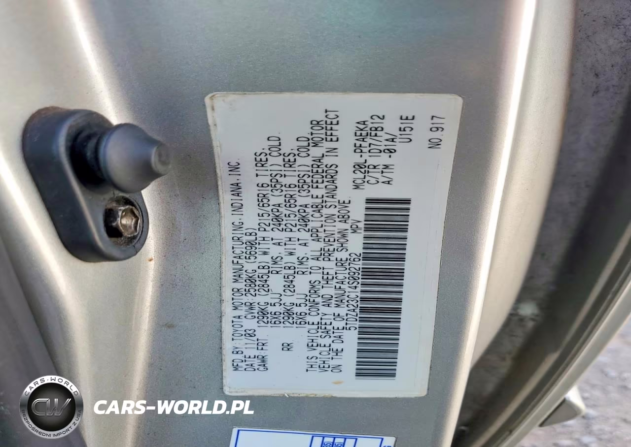 2004 Toyota Sienna Ce 7 Passenger VIN:5TDZA23C14S092762 - 13
