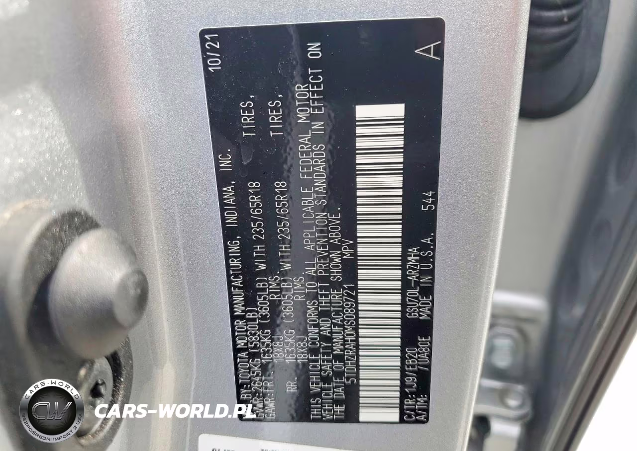 2021 Toyota Highlander Xle VIN:5TDHZRAH0MS089721 - 14