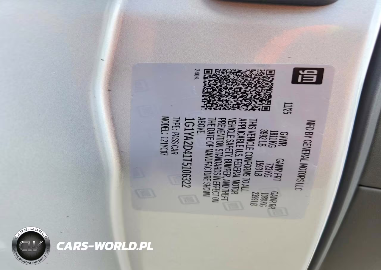2026 Chevrolet Corvette Stingray 1Lt VIN:1G1YA2D41T5106322 - 13