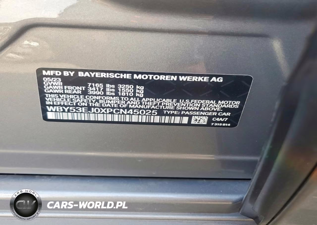 2023 BMW I7 xDrive60 VIN:WBY53EJ0XPCN45025 - 12