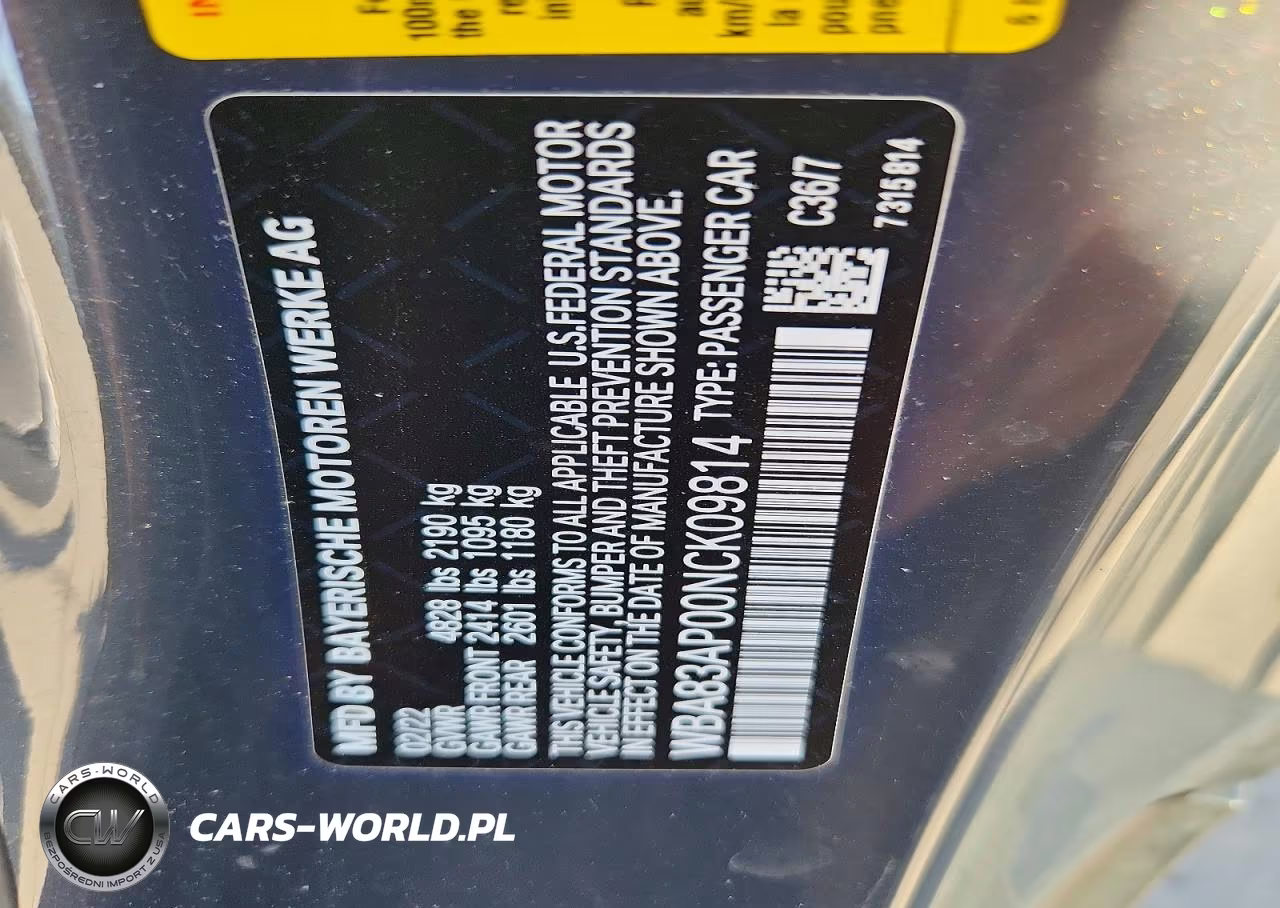 2022 BMW M440I VIN:WBA83AP00NCK09814 - 12