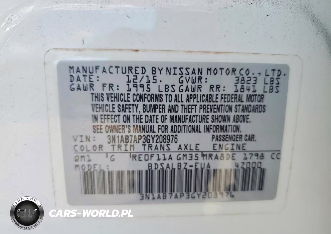 2016 Nissan Sentra S VIN:3N1AB7AP3GY208976 - 12