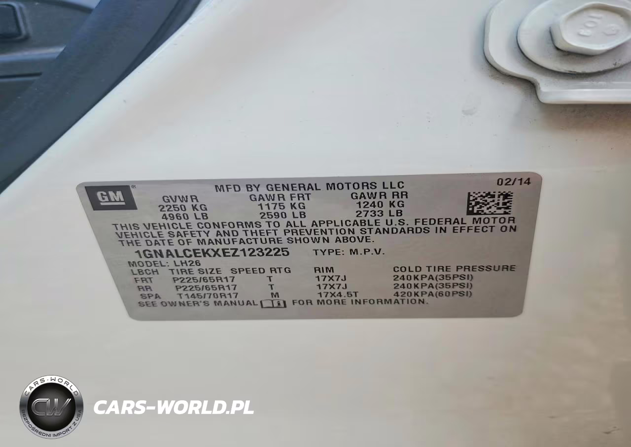 2014 Chevrolet Equinox Lt VIN:1GNALCEKXEZ123225 - 13
