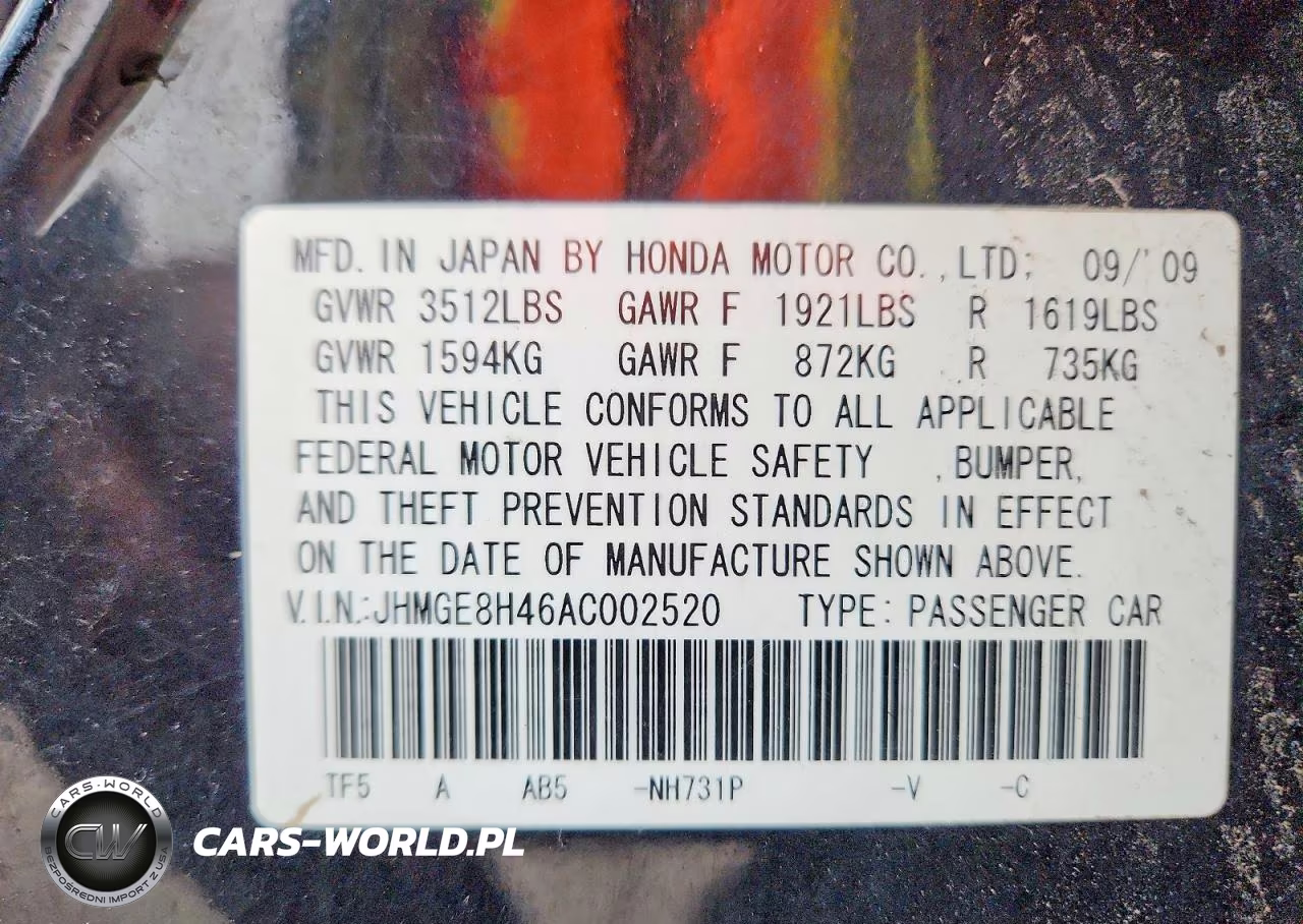 2010 Honda Fit Sport VIN:JHMGE8H46AC002520 - 12