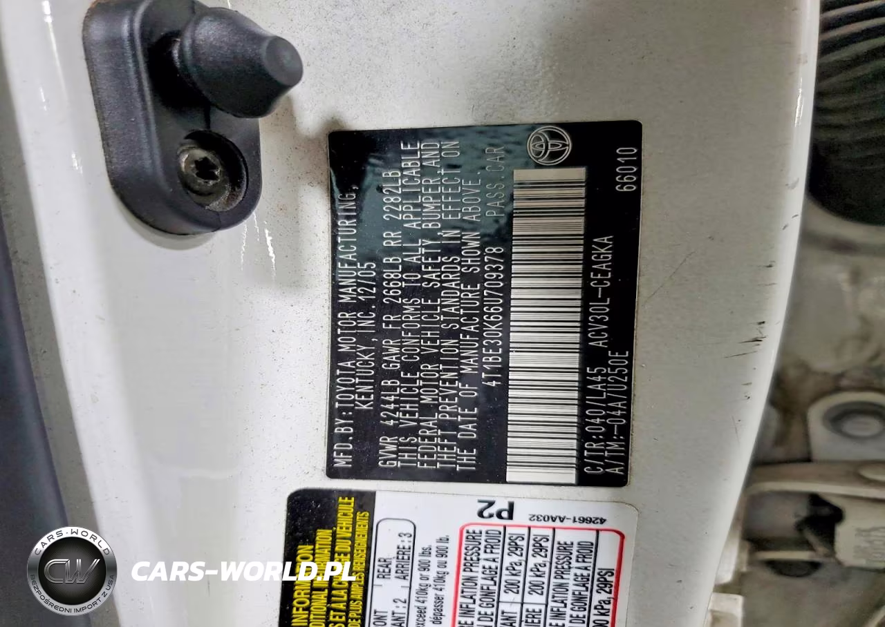 2006 Toyota Camry Xle VIN:4T1BE30K66U709378 - 12