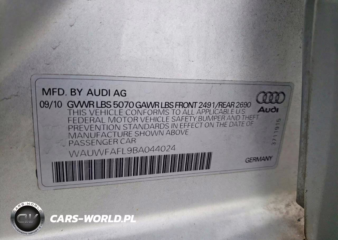 2011 Audi A4 Premium Plus VIN:WAUWFAFL9BA044024 - 13
