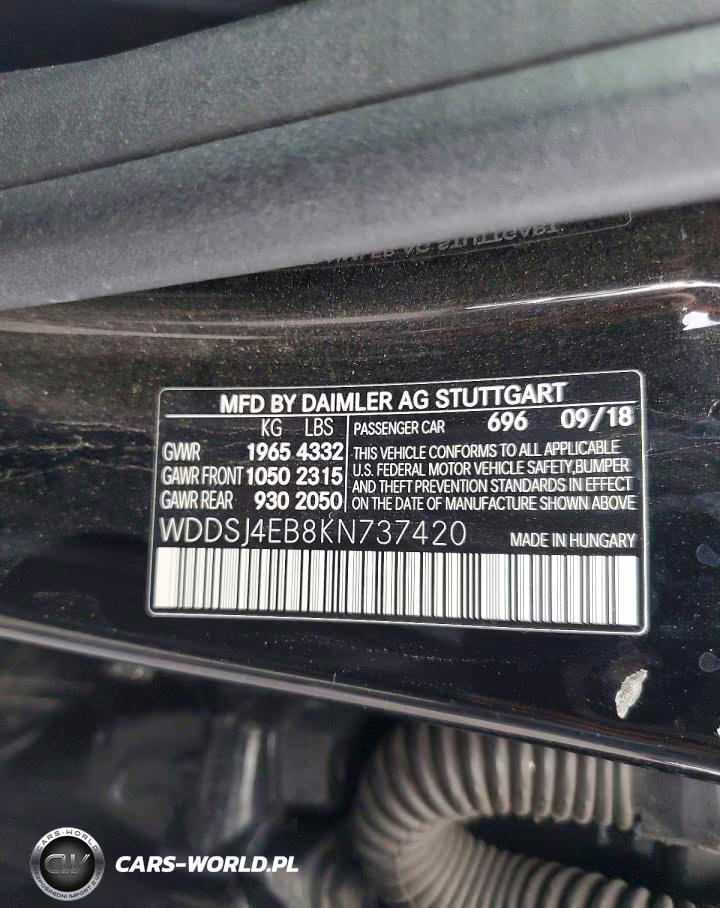 2019 Mercedes-Benz Cla 250 VIN:WDDSJ4EB8KN737420 - 13