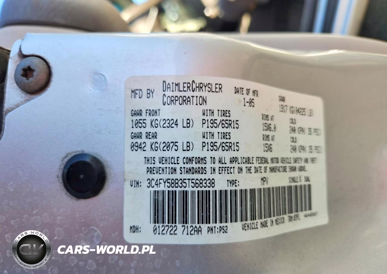 2005 Chrysler Pt Cruiser Touring VIN:3C4FY58B35T568338 - 12