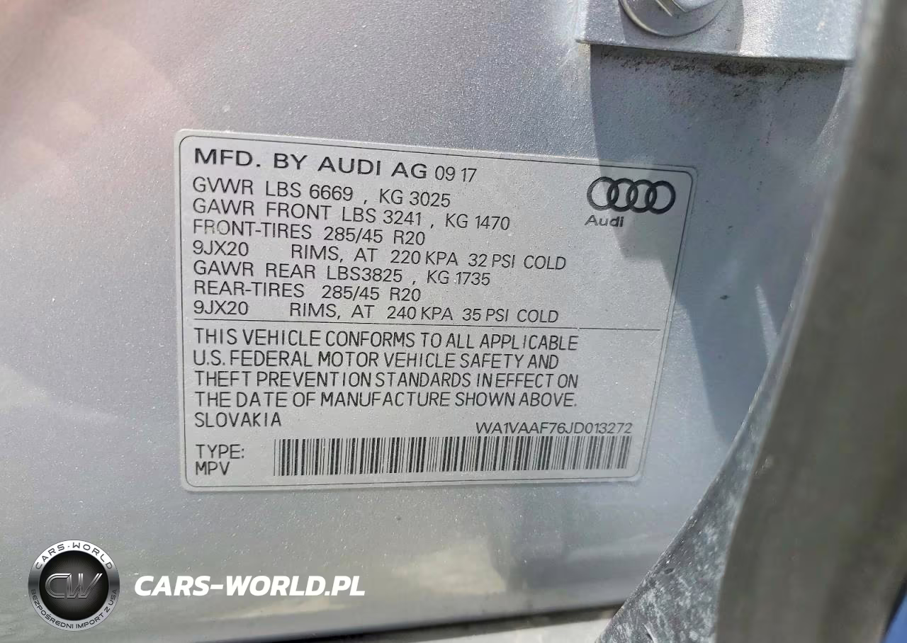 2018 Audi Q7 Base VIN:WA1VAAF76JD013272 - 13