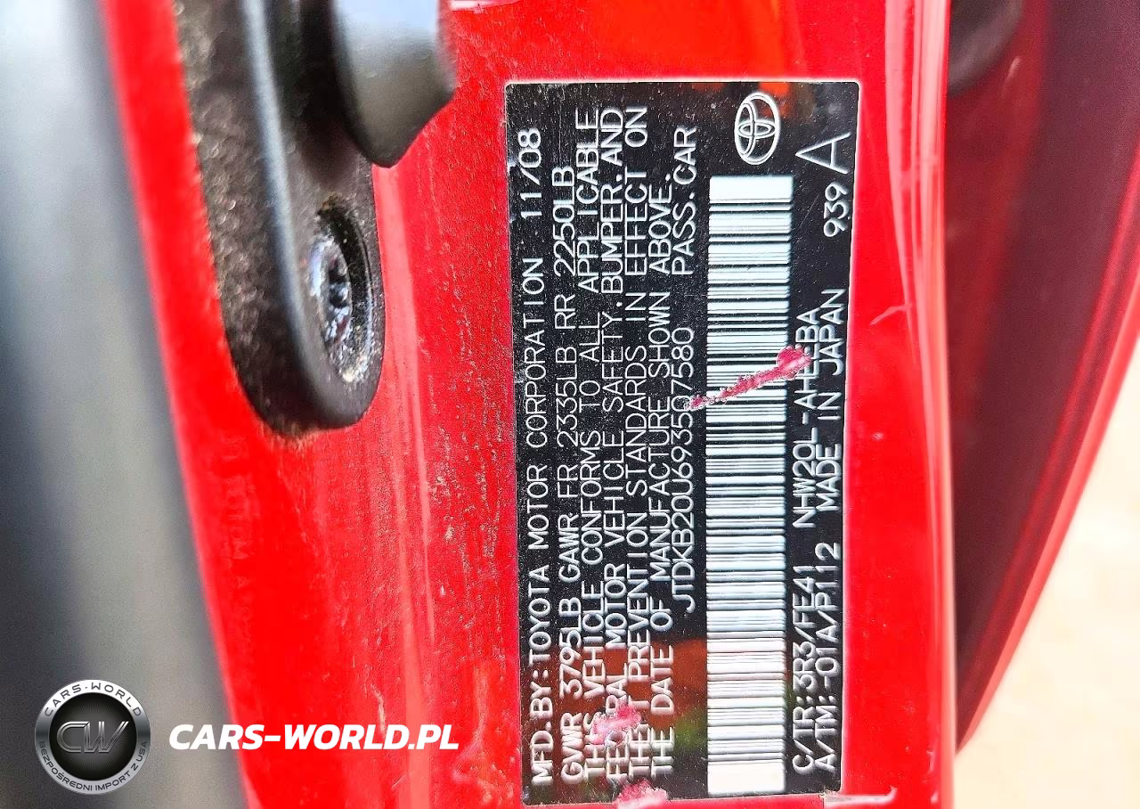 2009 Toyota Prius Base VIN:JTDKB20U693507580 - 12