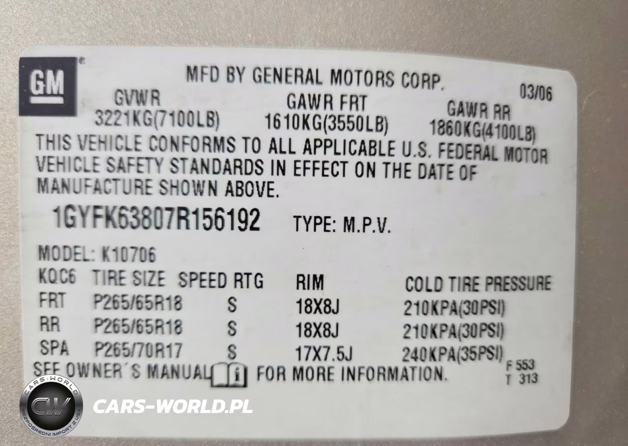 2007 Cadillac Escalade Luxury VIN:1GYFK63807R156192 - 14