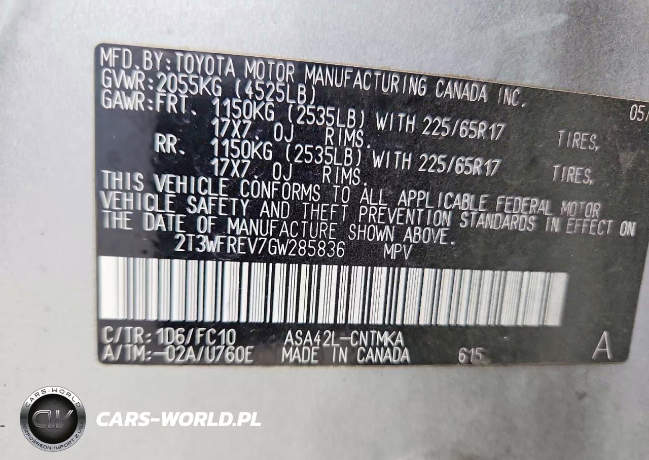 2016 Toyota Rav4 Xle VIN:2T3WFREV7GW285836 - 14