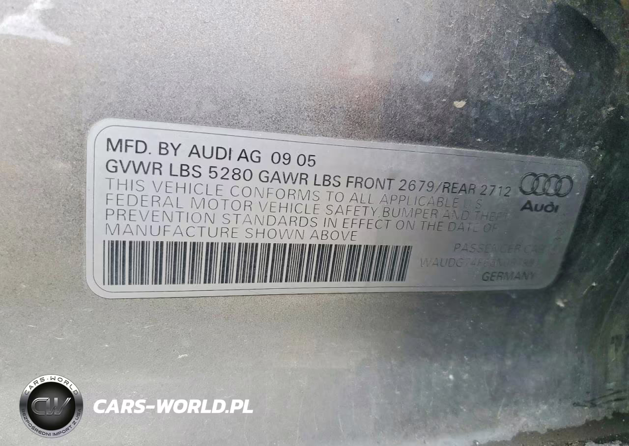 2006 Audi A6 3.2 Quattro VIN:WAUDG74F66N067991 - 12