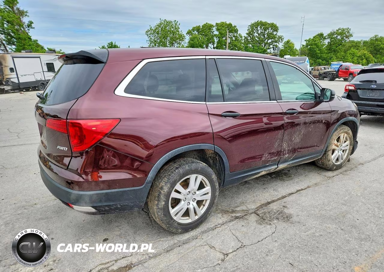2017 Honda Pilot Lx VIN:5FNYF6H15HB063464 - 3