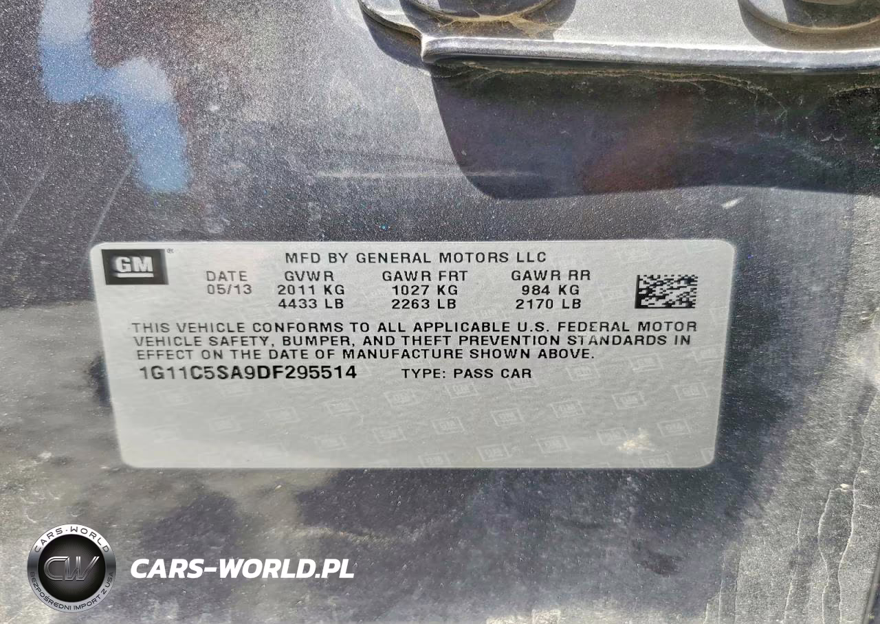 2013 Chevrolet Malibu 1Lt VIN:1G11C5SA9DF295514 - 12