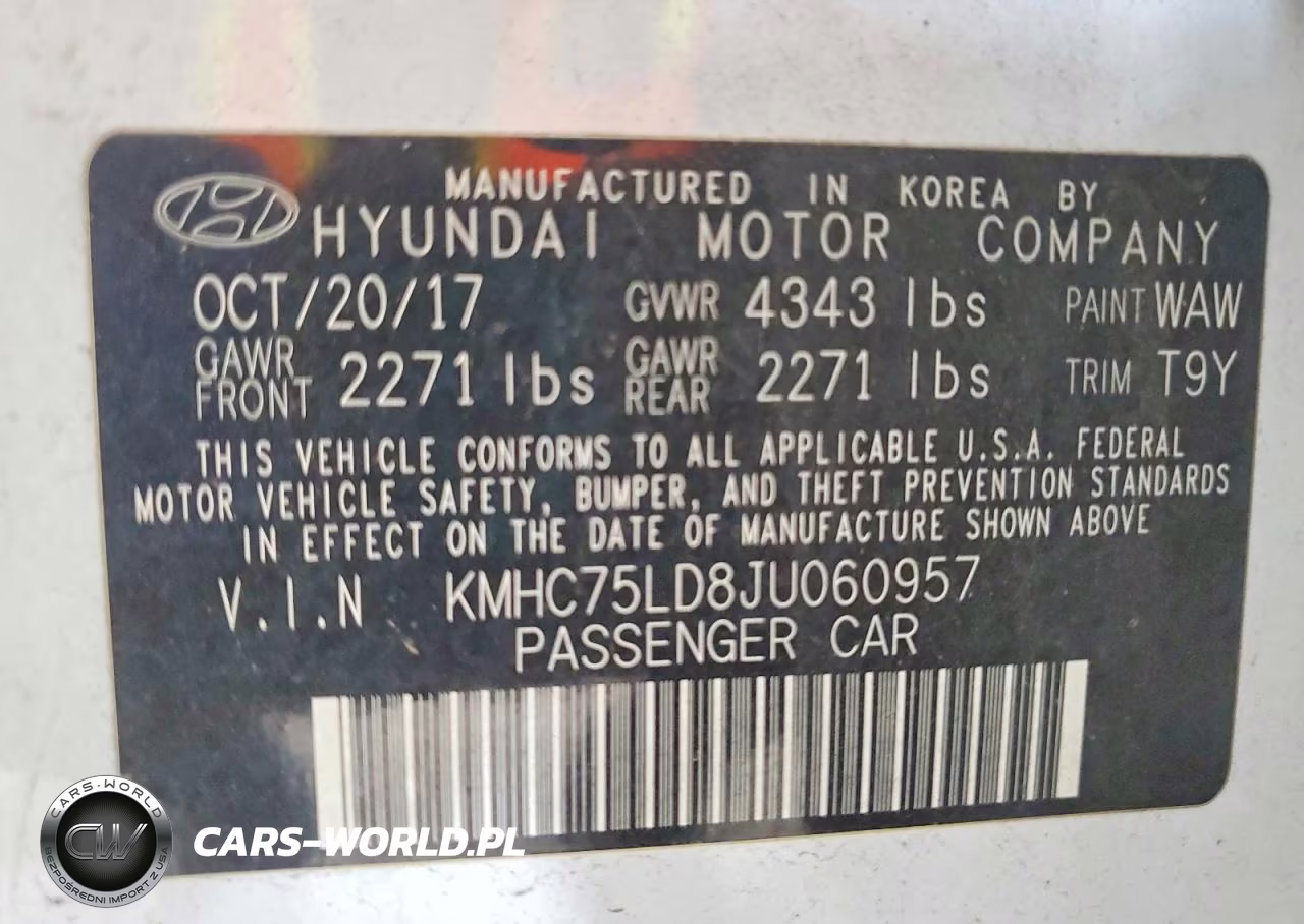 2018 Hyundai Ioniq Limited VIN:KMHC75LD8JU060957 - 12