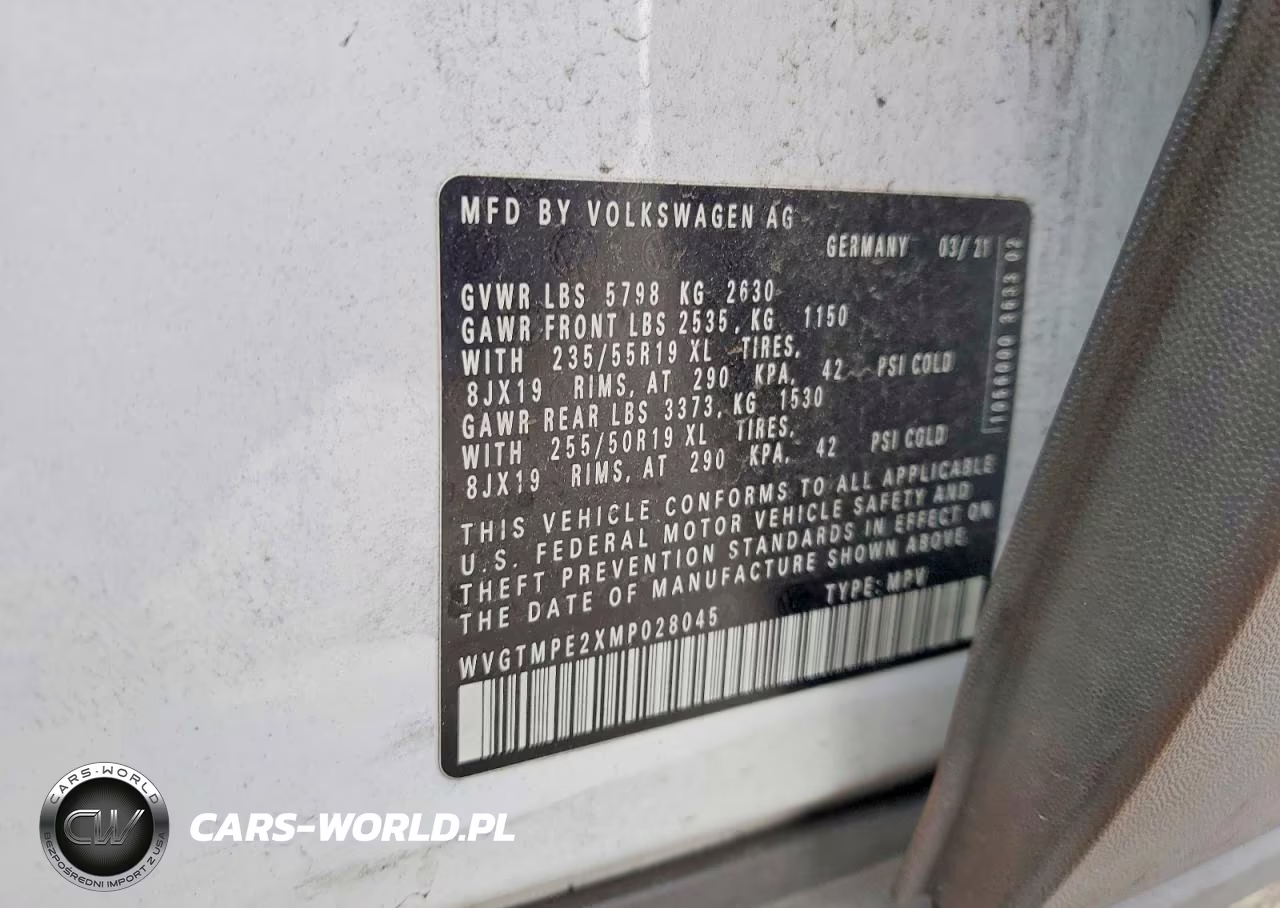 2021 Volkswagen Id.4 Pro S VIN:WVGTMPE2XMP028045 - 14
