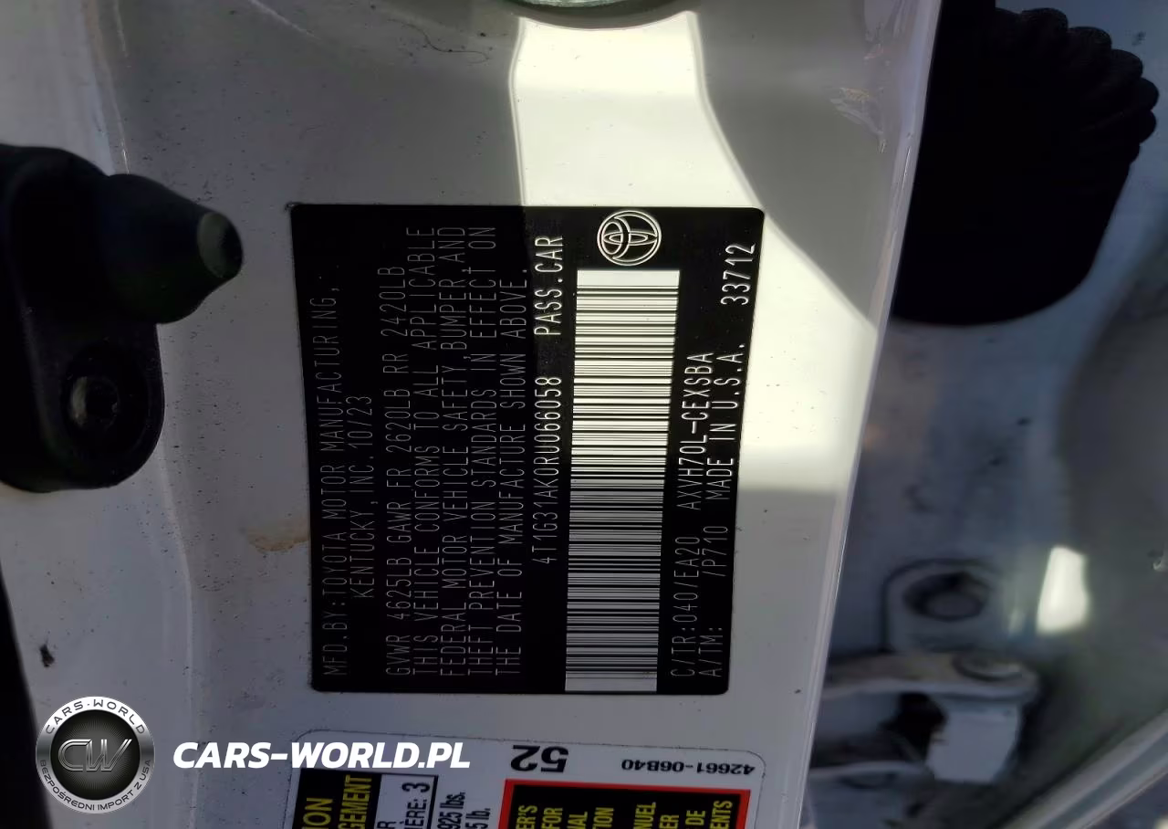 2024 Toyota Camry Hybrid Se VIN:4T1G31AK0RU066058 - 12