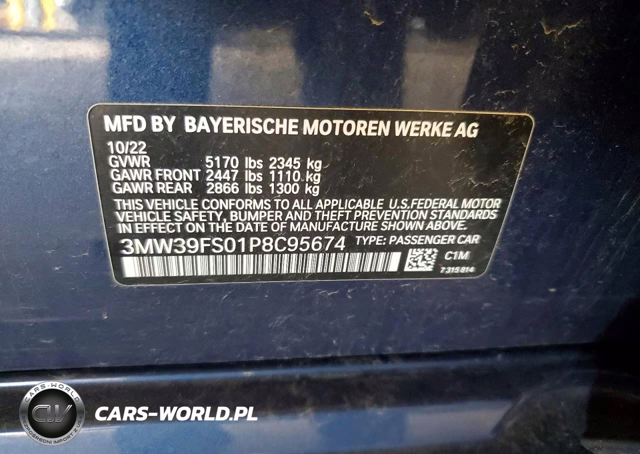 2023 BMW 330Xe VIN:3MW39FS01P8C95674 - 12