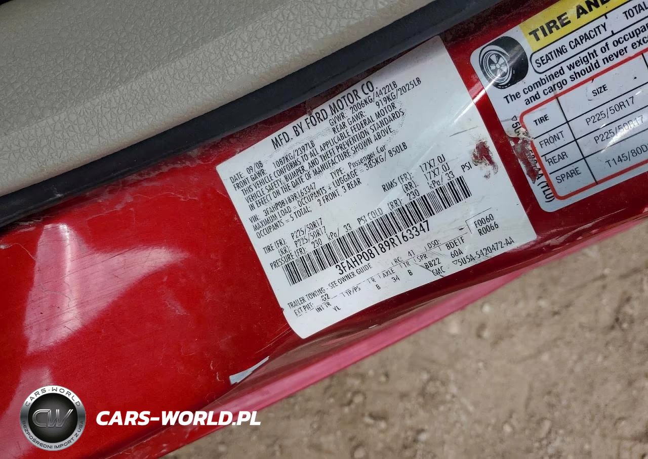 2009 Ford Fusion Sel VIN:3FAHP08189R163347 - 12