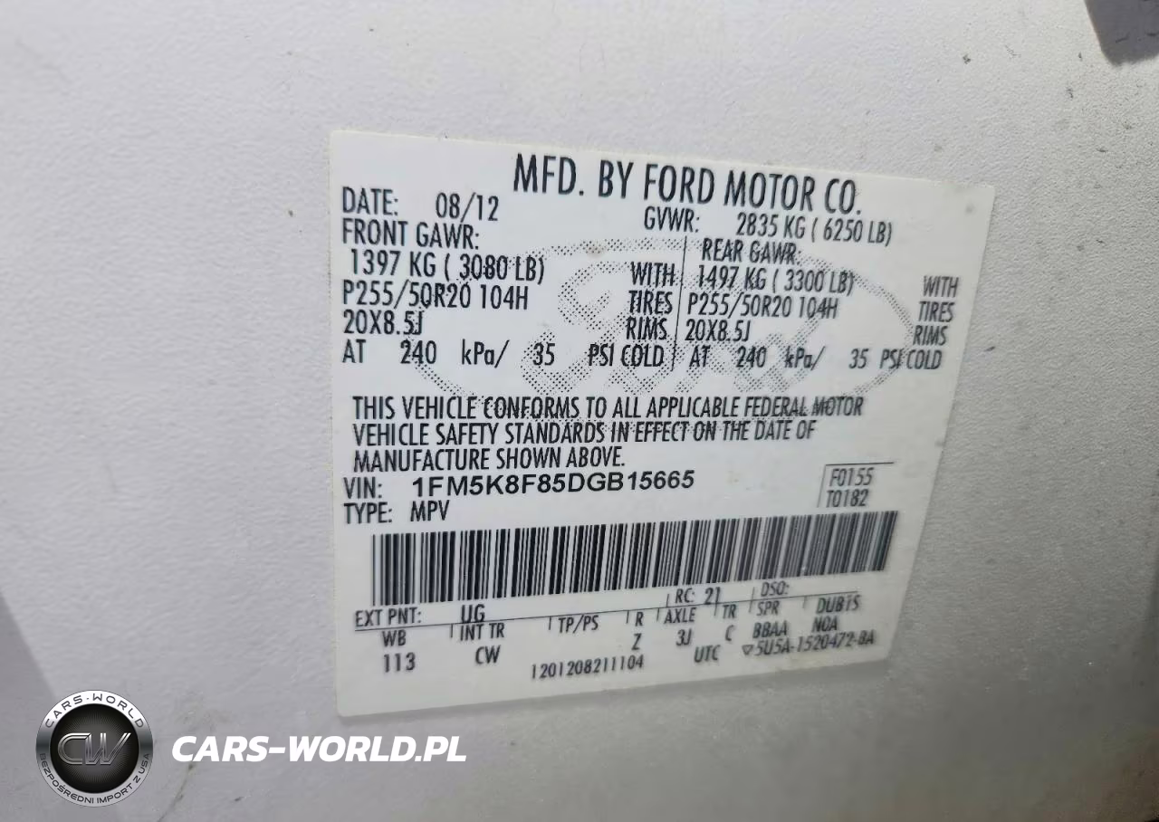2013 Ford Explorer Limited VIN:1FM5K8F85DGB15665 - 14