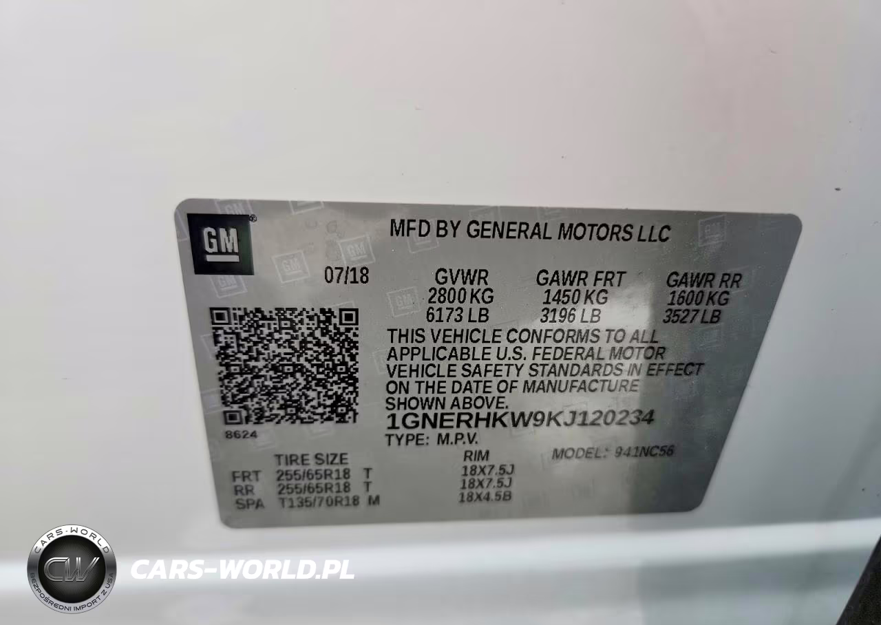 2019 Chevrolet Traverse Lt VIN:1GNERHKW9KJ120234 - 13