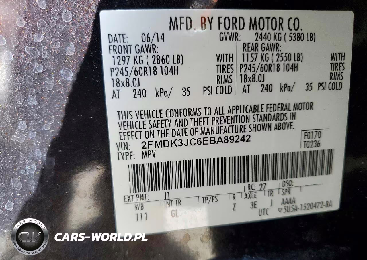 2014 Ford Edge Sel VIN:2FMDK3JC6EBA89242 - 13