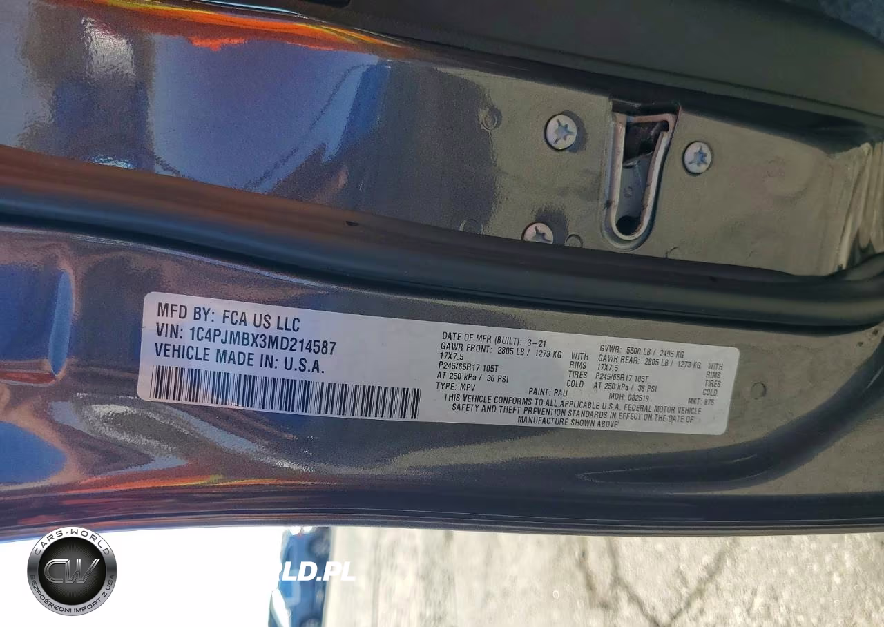 2021 Jeep Cherokee Trailhawk VIN:1C4PJMBX3MD214587 - 13