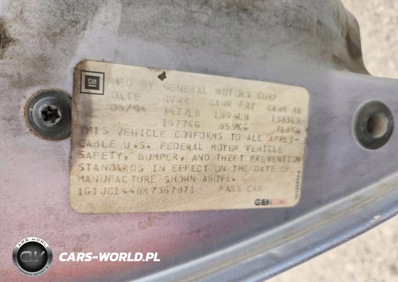 1994 Chevrolet Cavalier Vl VIN:1G1JC1448R7367871 - 12