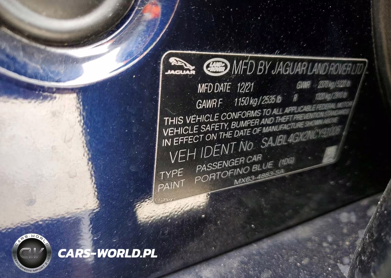 2022 Jaguar Xf R-Dynamic Se VIN:SAJBL4GX2NCY91006 - 12