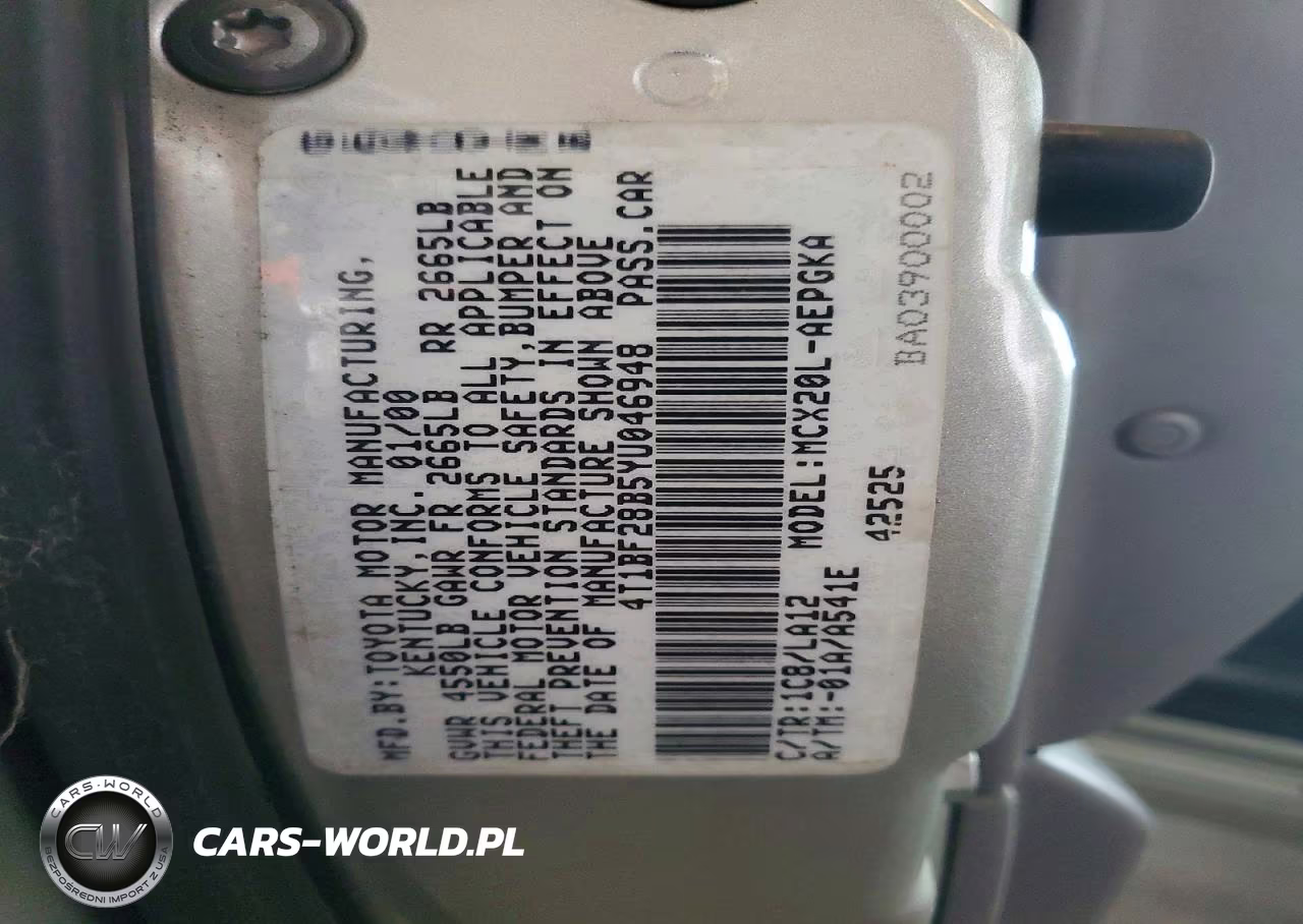 2000 Toyota Avalon Xls VIN:4T1BF28B5YU046948 - 13