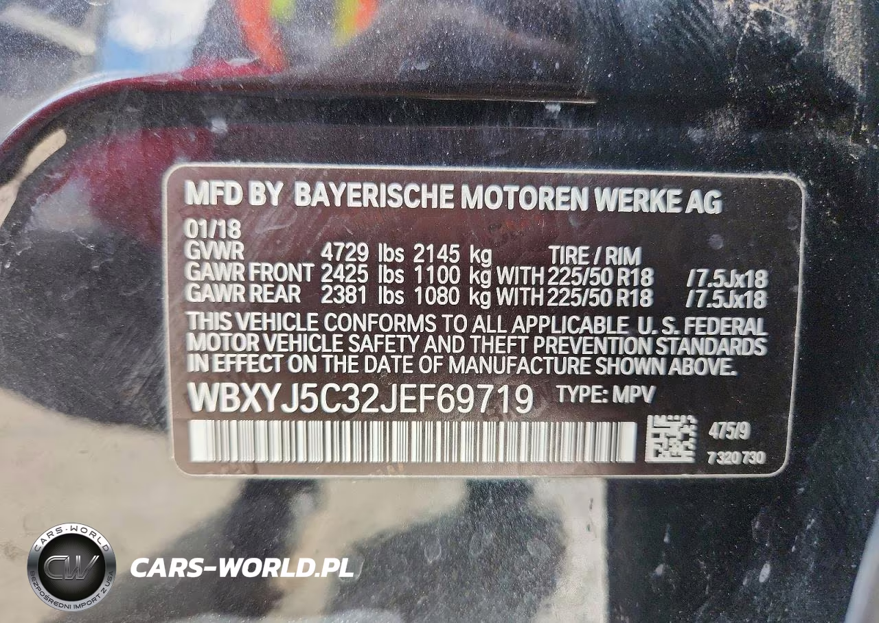 2018 BMW X2 xDrive28I VIN:WBXYJ5C32JEF69719 - 13