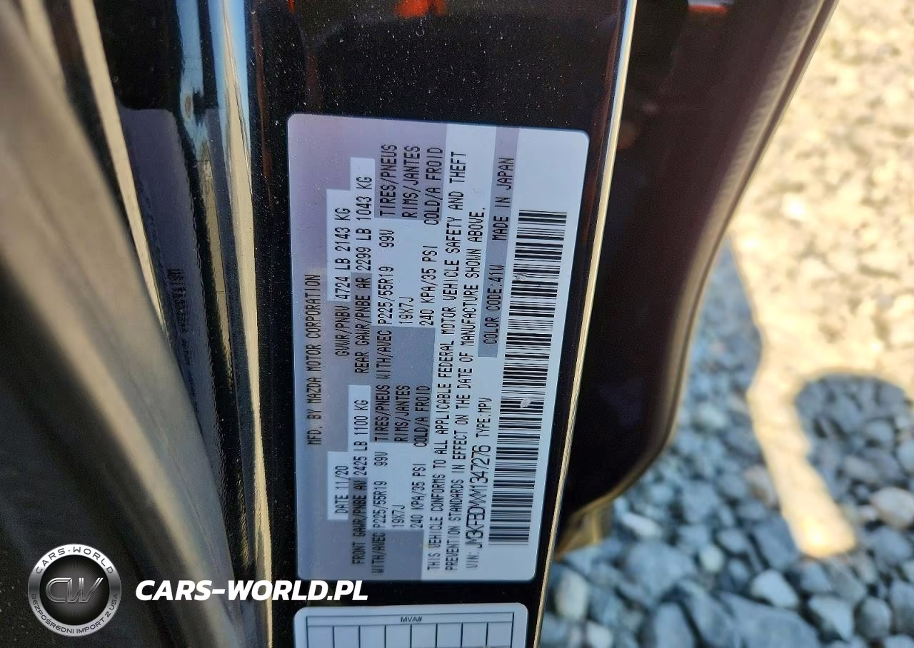 2021 Mazda Cx-5 Grand Touring VIN:JM3KFBDMXM1347276 - 13