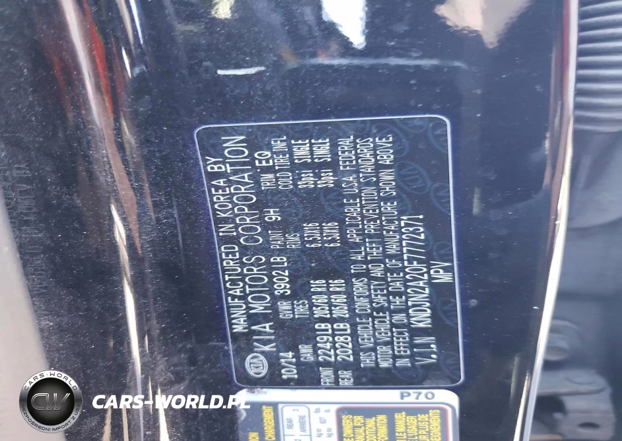 2015 Kia Soul Base VIN:KNDJN2A20F7772371 - 13