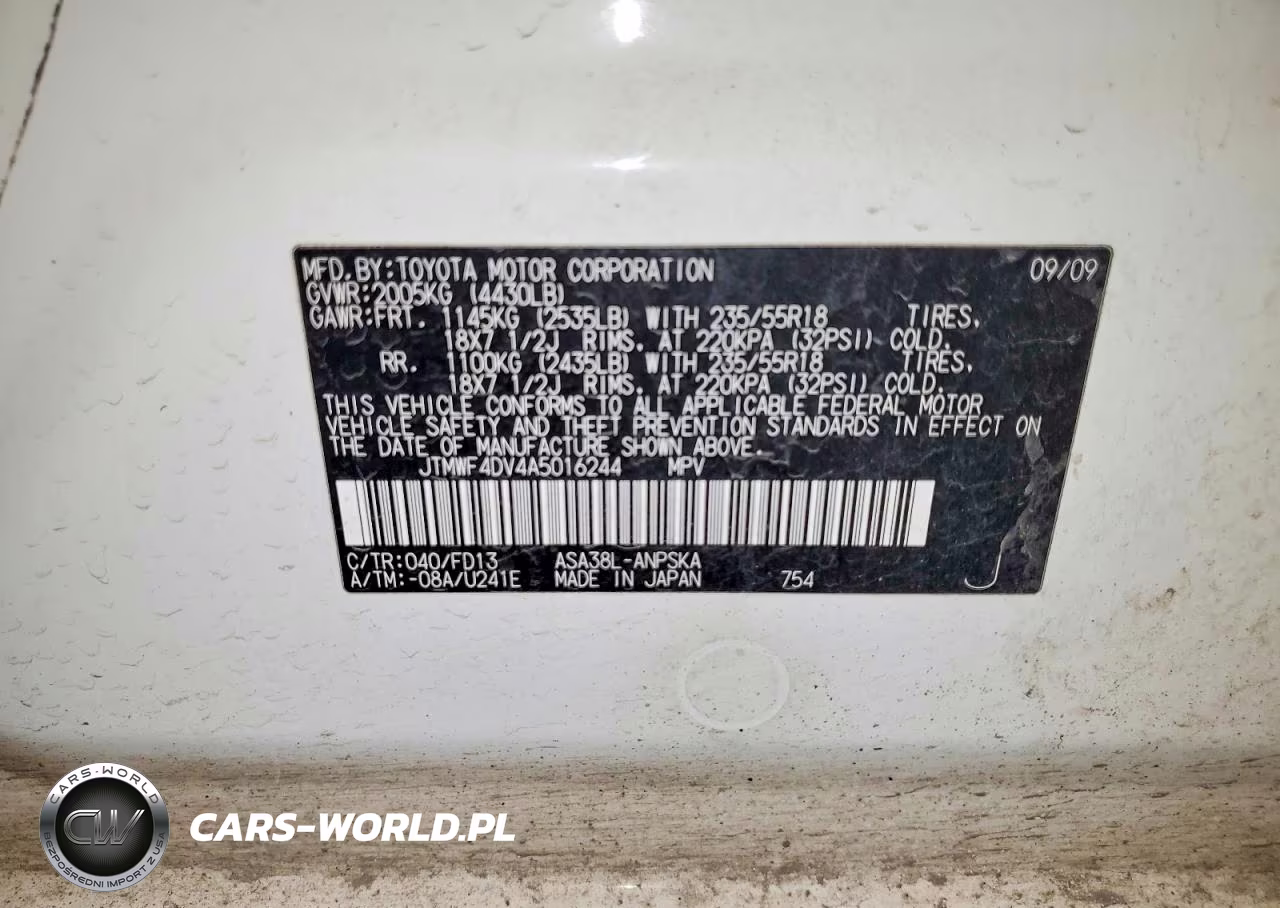 2010 Toyota Rav4 Sport VIN:JTMWF4DV4A5016244 - 13